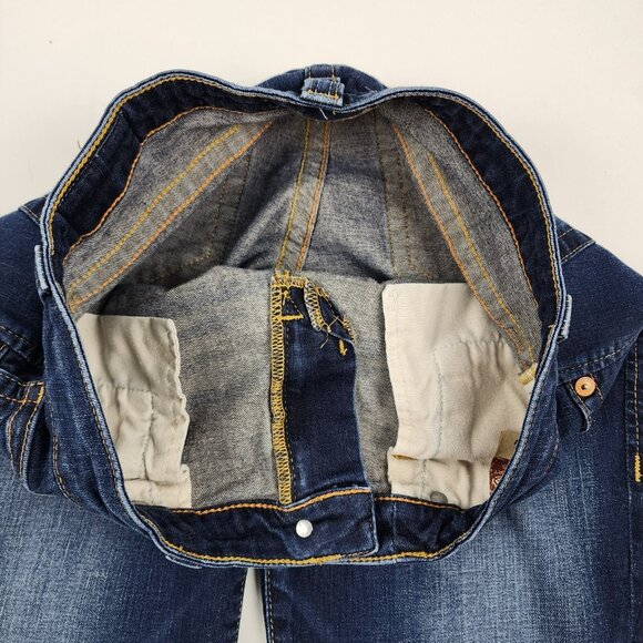 Big Star Jeans Womens 29L Blue Vintage Mid Rise Dark Wash Jeans (29x32) XSW2392 - Picture 5 of 11